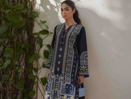 Eid Edit  24 - Bluebell Kurta - Navy Blue For Sale