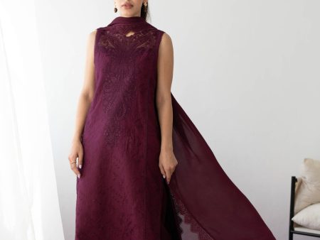 Eid Ul Azha  24 - Deep Plum Nel-24616 Online Sale