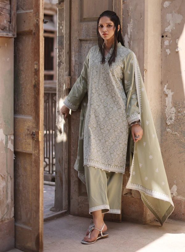 Summer Rtw  24 - 3 Pc Embroidered Suit Icse-213152 Supply