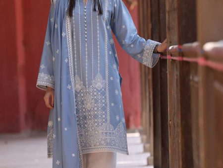 Summer Rtw  24 - 3 Pc Embroidered Suit Icse-213426 Online Sale