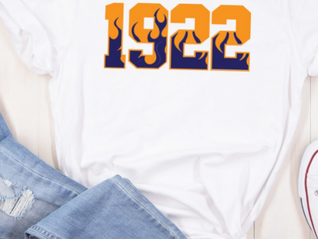 Sigma Sorority Inspired Tee Blue and Gold Hot on Sale