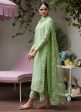 Tara Luxe Edit  24 - Katya Apple Green Cutwork Raw Silk Shirt With Organza Dupatta Fashion