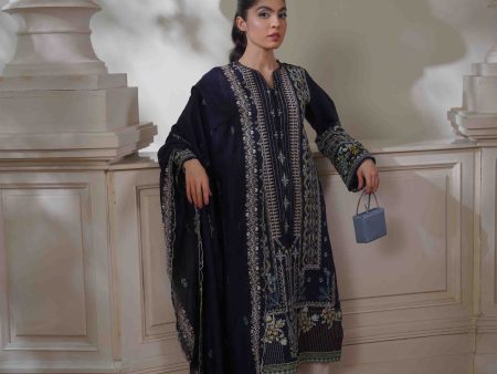 Eid Edit  24 - Bluebell Dupatta - Navyblue For Discount