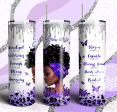 Purple You Are 20 oz Skinny Tumbler with Straw Fashion