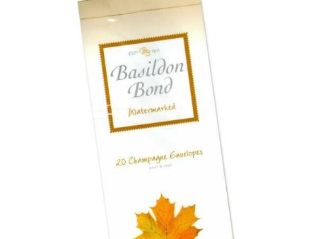 Basildon Bond Watermarked 20 Champagne Envelopes on Sale