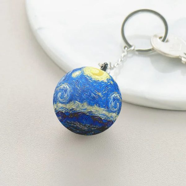 24pc Van Gogh Starry Night Keychain Puzzle Discount