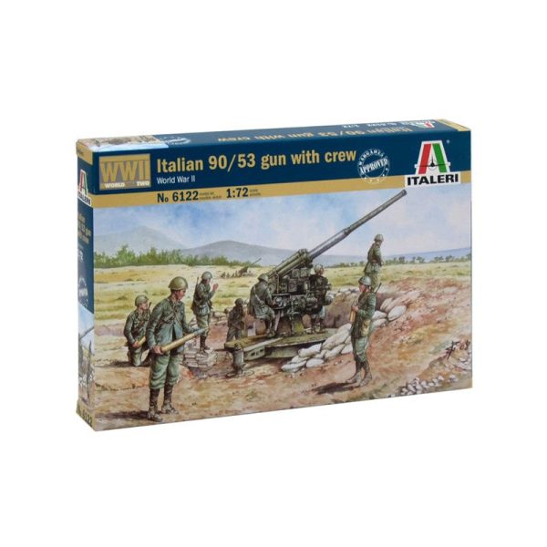 1 72 WWII Italian 90 53 Gun with Crew For Cheap