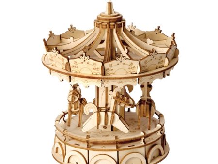 Classical 3D Wooden Merry-Go-Round Cheap