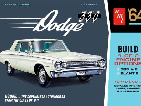 1 25 1964 Dodge 330 Plastic Model Kit Online Sale