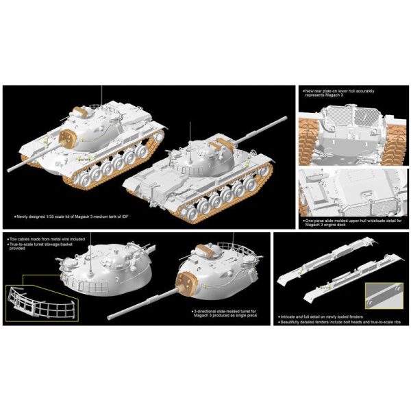 1 35 IDF Magach 3 Plastic Model Kit For Cheap