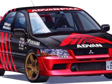 1 24 Advan-Piaa Mitsubishi Lancer Evolution VII (ID-307) Plastic Model Kit For Discount