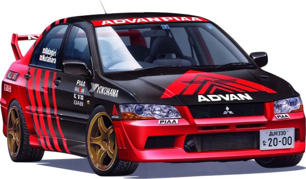 1 24 Advan-Piaa Mitsubishi Lancer Evolution VII (ID-307) Plastic Model Kit For Discount