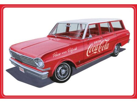 1 25 1963 Chevy II Nova Wagon with Crates Coke Plastic Model Kit Cheap