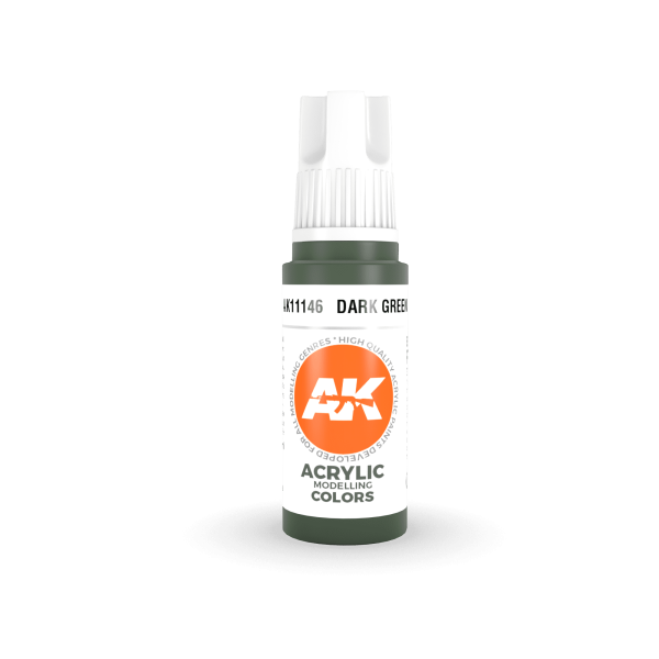 3 Gen Acrylics - Dark Green 17ml Discount