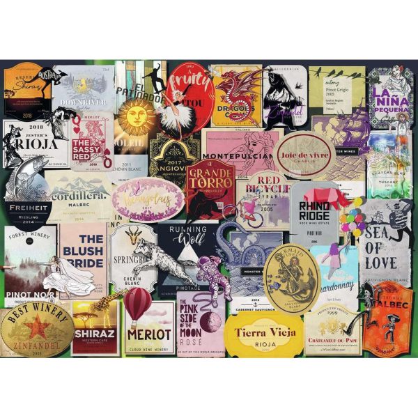 1000pc Wine Labels Puzzle For Cheap