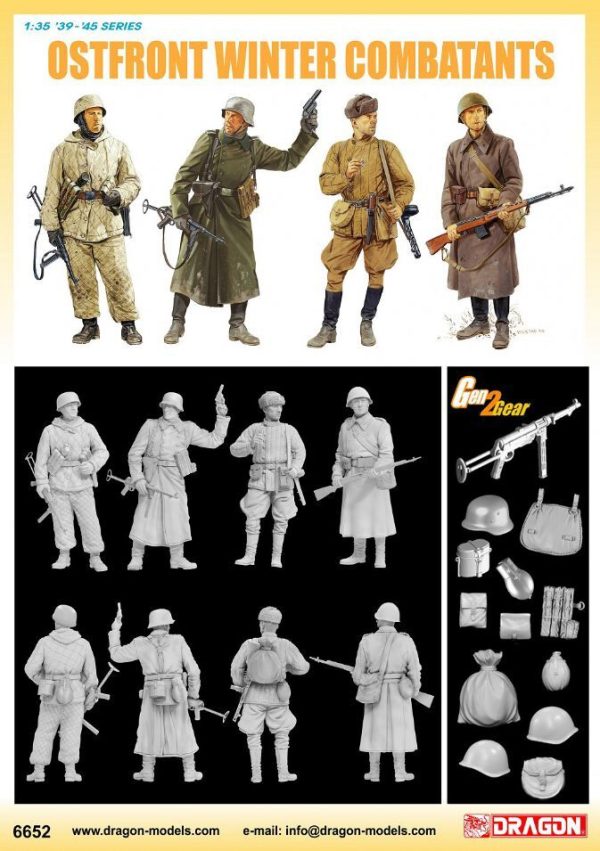 1 35 Ostfront Winter Combatants Plastic Model Kit Fashion