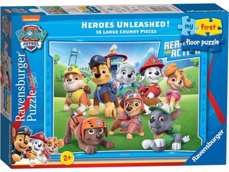 16pc Paw Patrol Heroes Unleashed First Floor Puzzle Discount