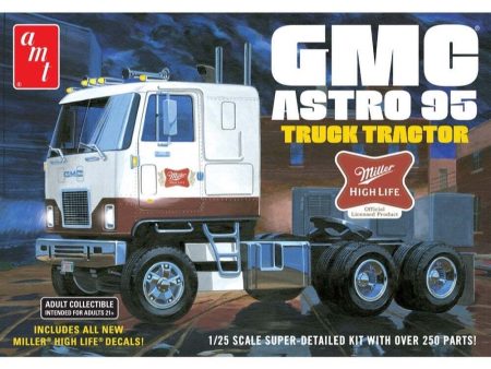 1 25 GMC Astro 95 Semi Tractor (Miller Beer) Plastic Model Kit Discount