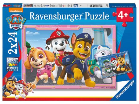 2x24pc Paw Patrol Little Dogs - Big Heroes Puzzle For Discount