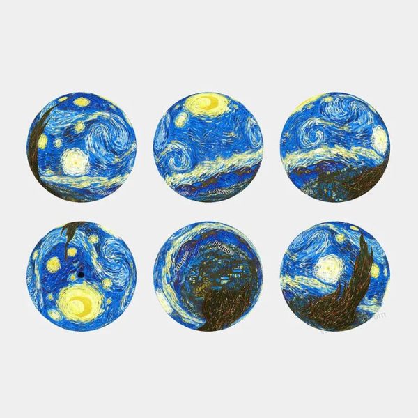 24pc Van Gogh Starry Night Keychain Puzzle Discount