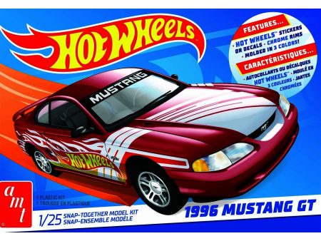 1 25 Hot Wheels 1996 Ford Mustang GT (Snap) 2T Plastic Model Kit For Sale