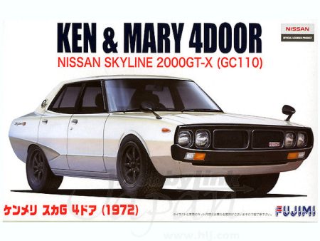 1 24 Nissan KPGC-110 GT-R  72  Ken & Mary  (ID-5) Plastic Model Kit Supply