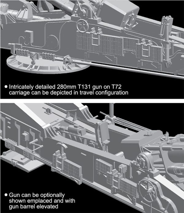 1 72 M65 Atomic Annie Gun Heavy Motorized 280mm Plastic Model Kit Sale