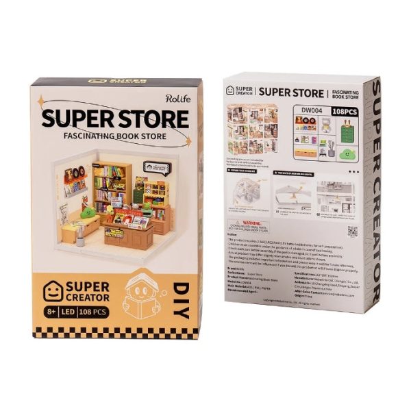 DIY Plastic Superstore Fascinating Book Store Hot on Sale